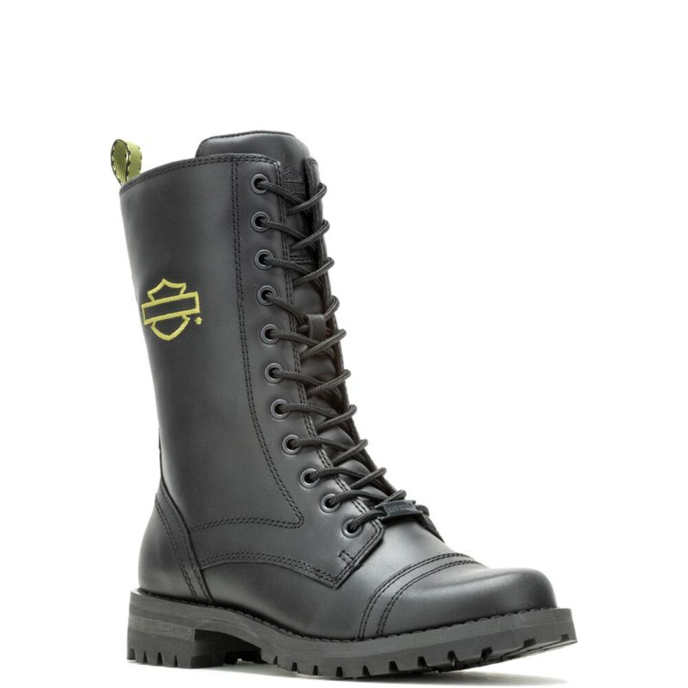 Harley-Davidson Womens Walsen 8" Electric Black Boots (NWT) - Picture 3 of 7
